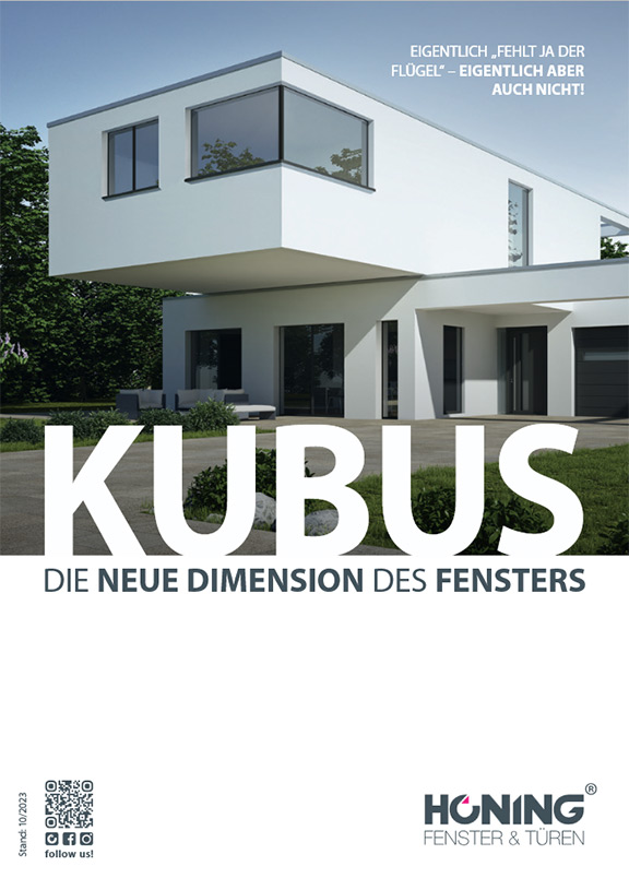 Prospekt FENSTER KUBUS, Bildquelle: HÖNING GmbH für Fenster und Türen