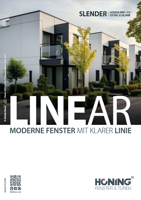 Prospekt FENSTER LINEAR, Bildquelle: HÖNING GmbH für Fenster und Türen