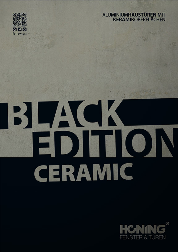 Prospekt BLACK EDITION CERAMIC, Bildquelle: HÖNING GmbH für Fenster und Türen